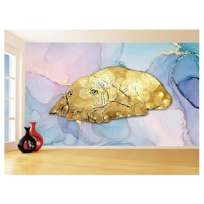 Papel De Parede 3D Animais Pop Art Cachorro Pet 3,5M Pxa217