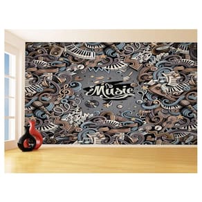 Papel De Parede 3D Musica Music Arte Colorido 3,5M Mus96