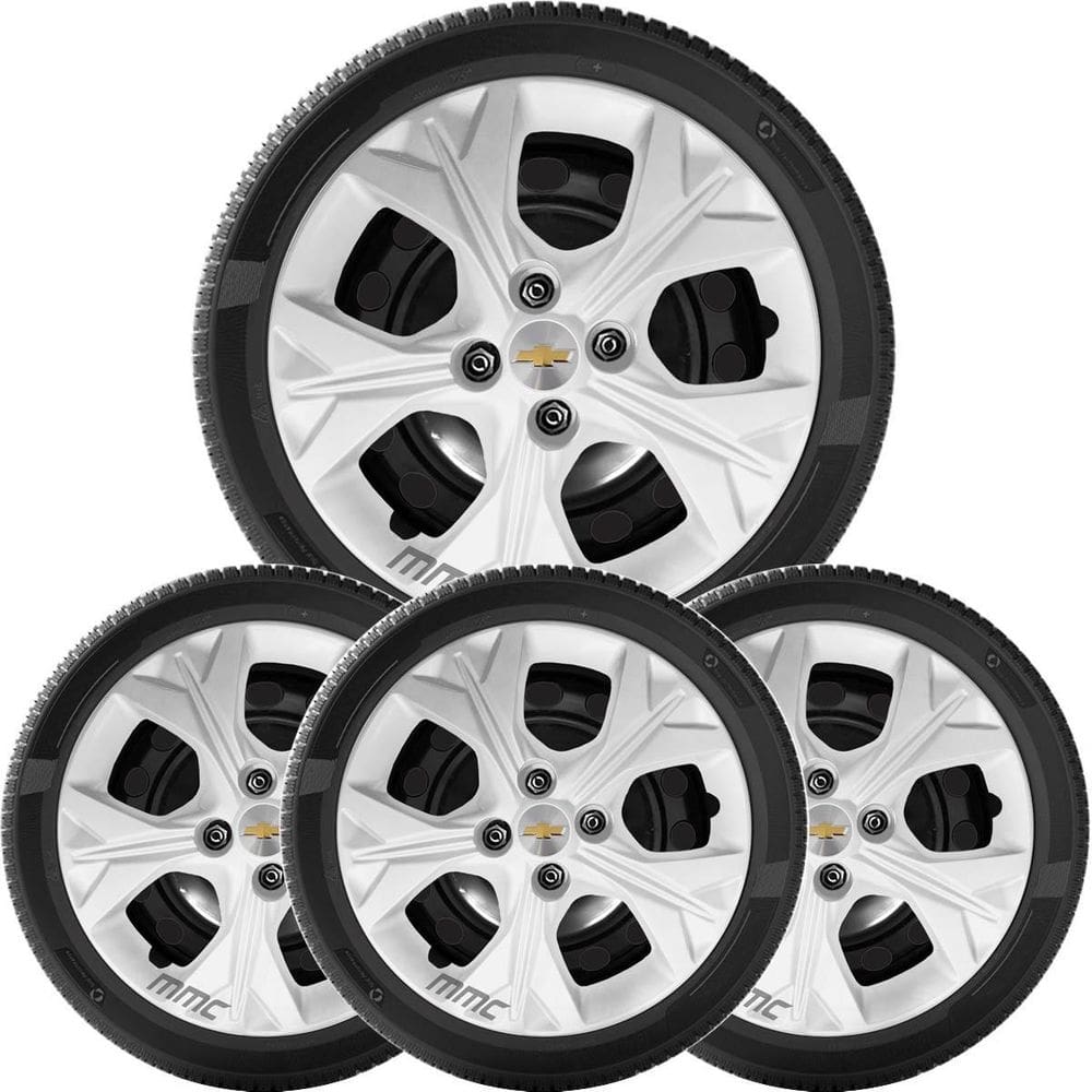 4Un Calota Onix 2025 Aro 15 Prata 379Cp