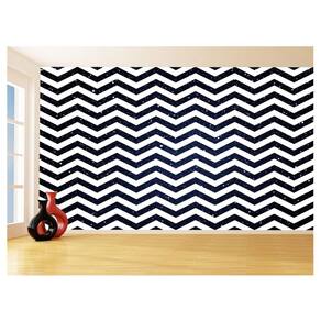 Papel De Parede 3D Sala Chevron Zig Zag Listras 3,5M Zig140