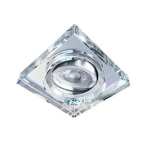 Spot Cristal Transparente Direcional GU10 9,5x9,5x3 cm