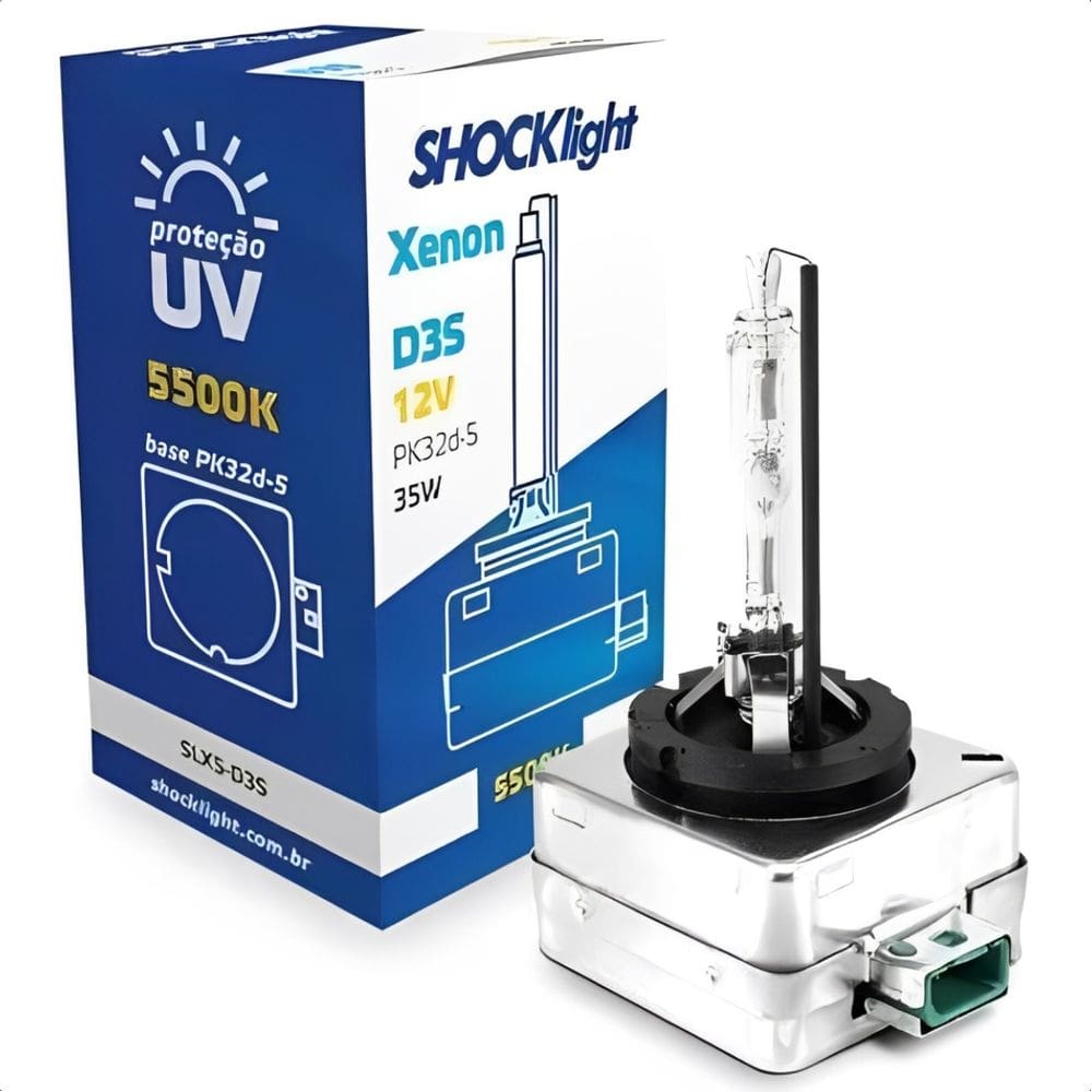 Lâmpada Xenon D3S 5500K 35W 12V - SLX5-D3S