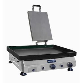 Chapa a Gás 60cm Metvisa 4,25mm de Espessura com Prensa CFGP06