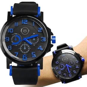 Relogio Masculino Qualidade Premium Aço Inox Preto Social