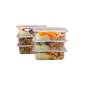 Marmita Micro-Onda/Freezer 400Ml Prafesta C/100 Pote Fitness
