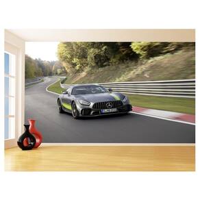 Papel De Parede 3D Carro Mercedes Gt Coupe Amg 3,5M Car240