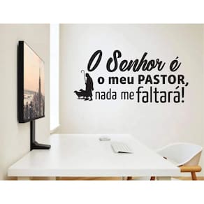 Adesivo De Parede O Senhor É Meu Pastor
