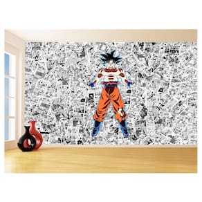 Papel De Parede Dragon Ball Goku Super Sayajin 3,5M Dbz567
