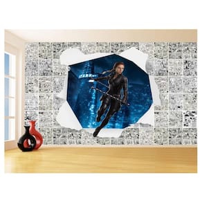 Papel De Parede 3D Heróis Página Quadrinhos Hq 3,5M Nhma174