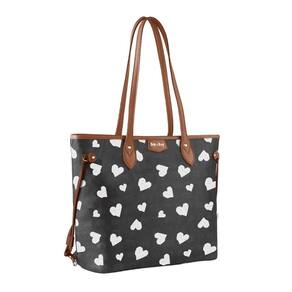 Bolsa Tiracolo Tote Bag Betty Boop Semax Bp2906 Preto Branco