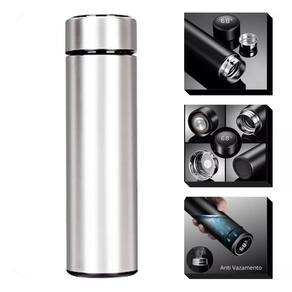 Garrafa Térmica Inteligente Aço Inox mostrador de Temp 500ML