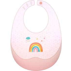 Babador de Silicone Pega Migalhas Com Case Arco-íris - Buba