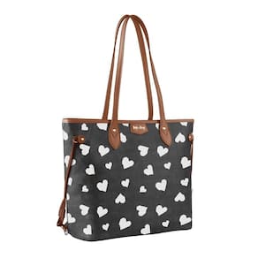 Bolsa Tiracolo Tote Bag Betty Boop Semax Bp2906 Preto Branco
