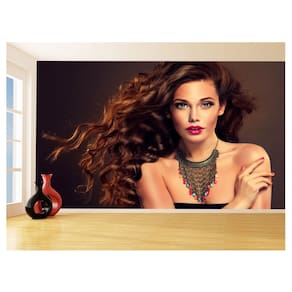 Papel De Parede 3D Salão De Beleza Corte Cabelo 3,5M Slb27
