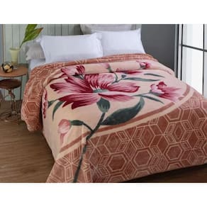 Cobertor Casal Kyorplus Monaco 1,80X2,20M Bege Jolitex210