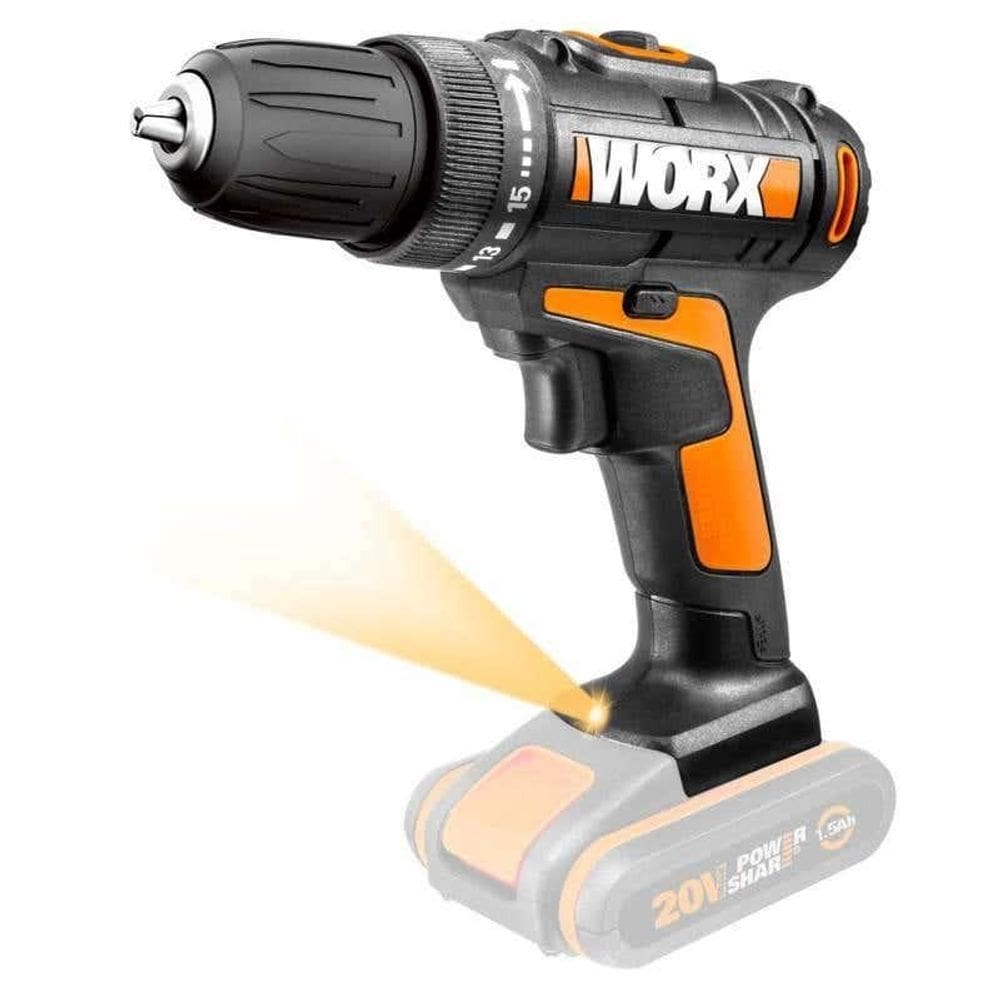 Furadeira e Parafusadeira 20V s/ Bateria e s/ Carregador WX101.9 WORX