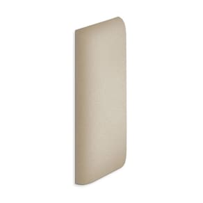 Kit 5 Placas Adesiva Cabeceira Solteiro - Módulo 50X20 Bege