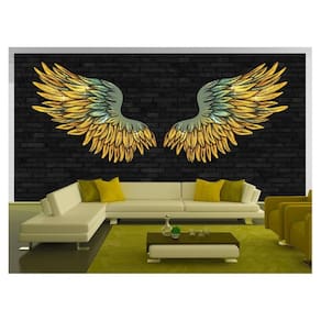 Papel De Parede 3D Arte Asas Selfie Insta Cores 3,5M Tra437