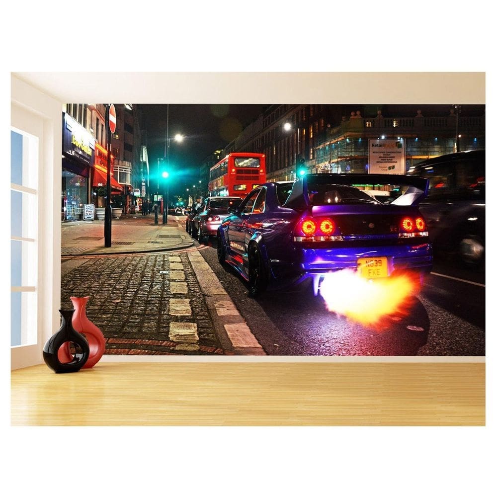 Papel De Parede Carro Nissan Gtr Godzilla Jdm 3,5M Car302