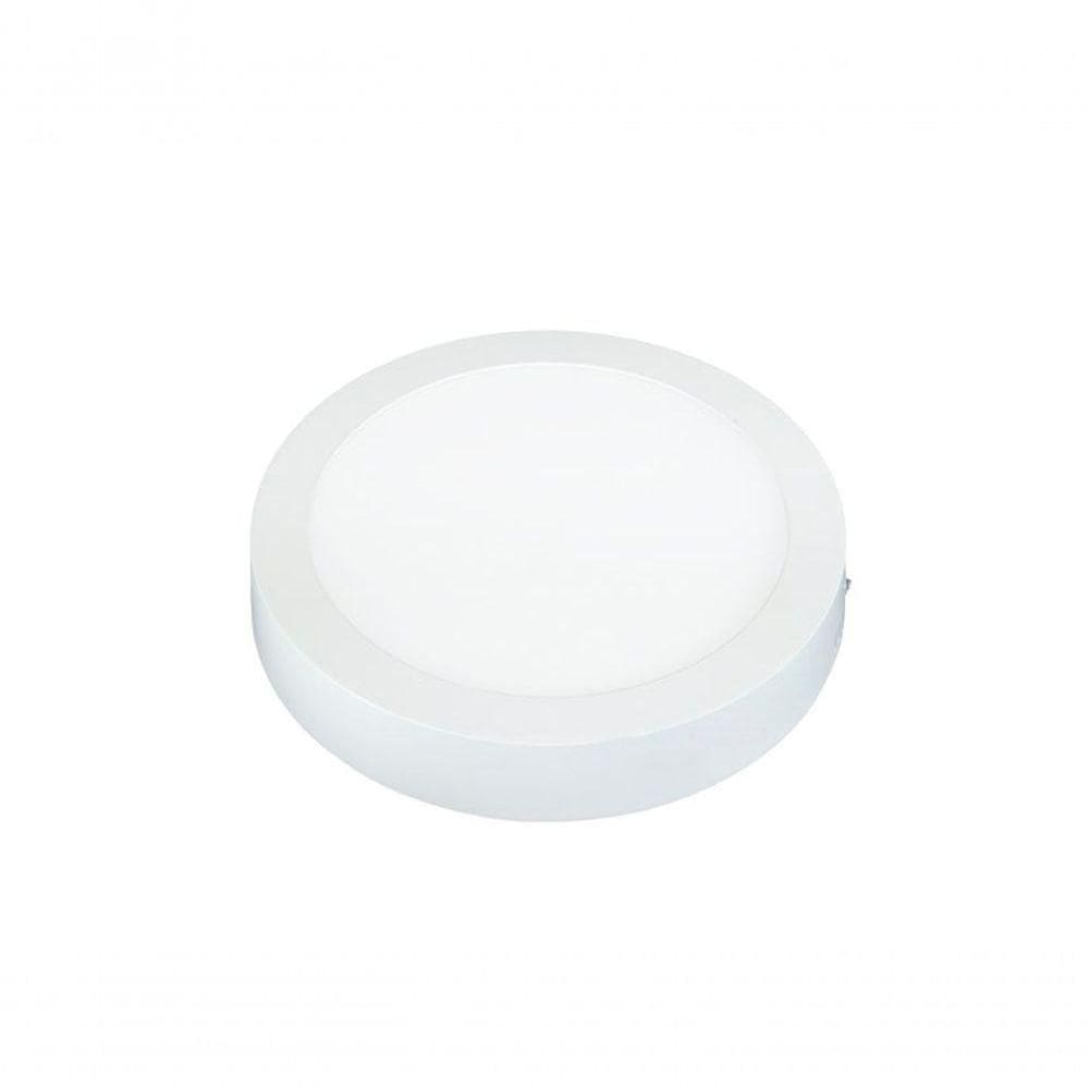 Painel De Led Redondo Sobrepor 12w Bivolt Taschibra 6500k Luz Fria