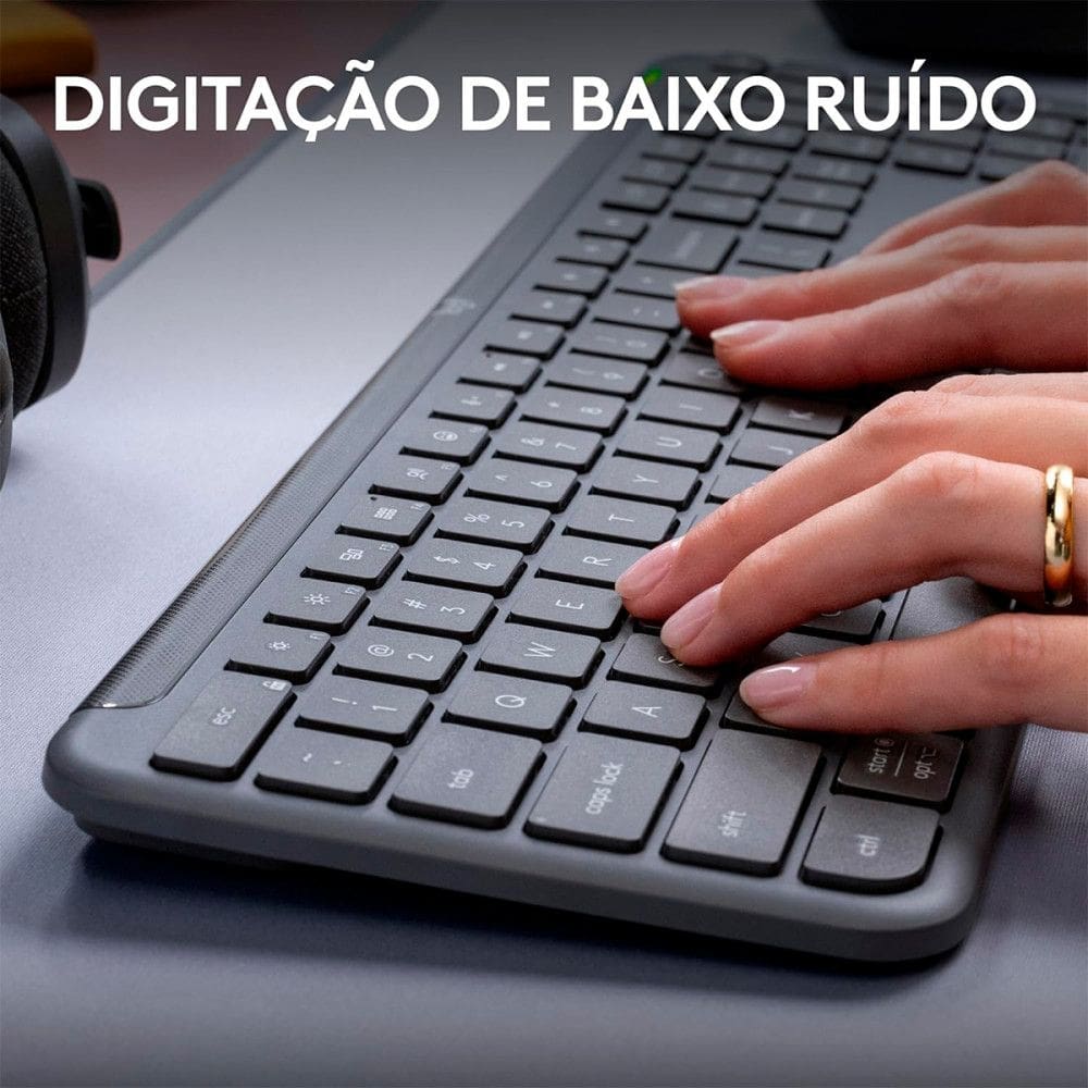 Teclado Logitech Signature Slim K950 Grafite - 920-012433