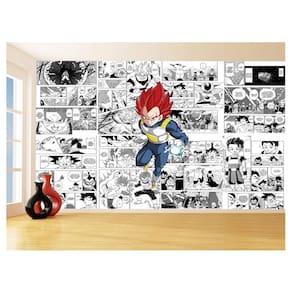 Papel De Parede 3D Dragon Ball Vegeta Anime 3,5M Dbz697
