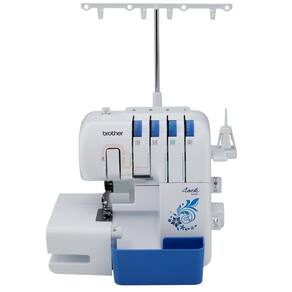 Máquina de Costura Brother Overloque LED 110V Branca/Azul - 3534DT