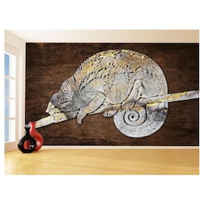 Papel De Parede 3D Animais Pop Art Camaleão Pet 3,5M Pxa20