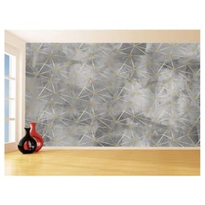 Papel De Parede 3D Concreto Queimado Risco Bege 3,5M Kkt139