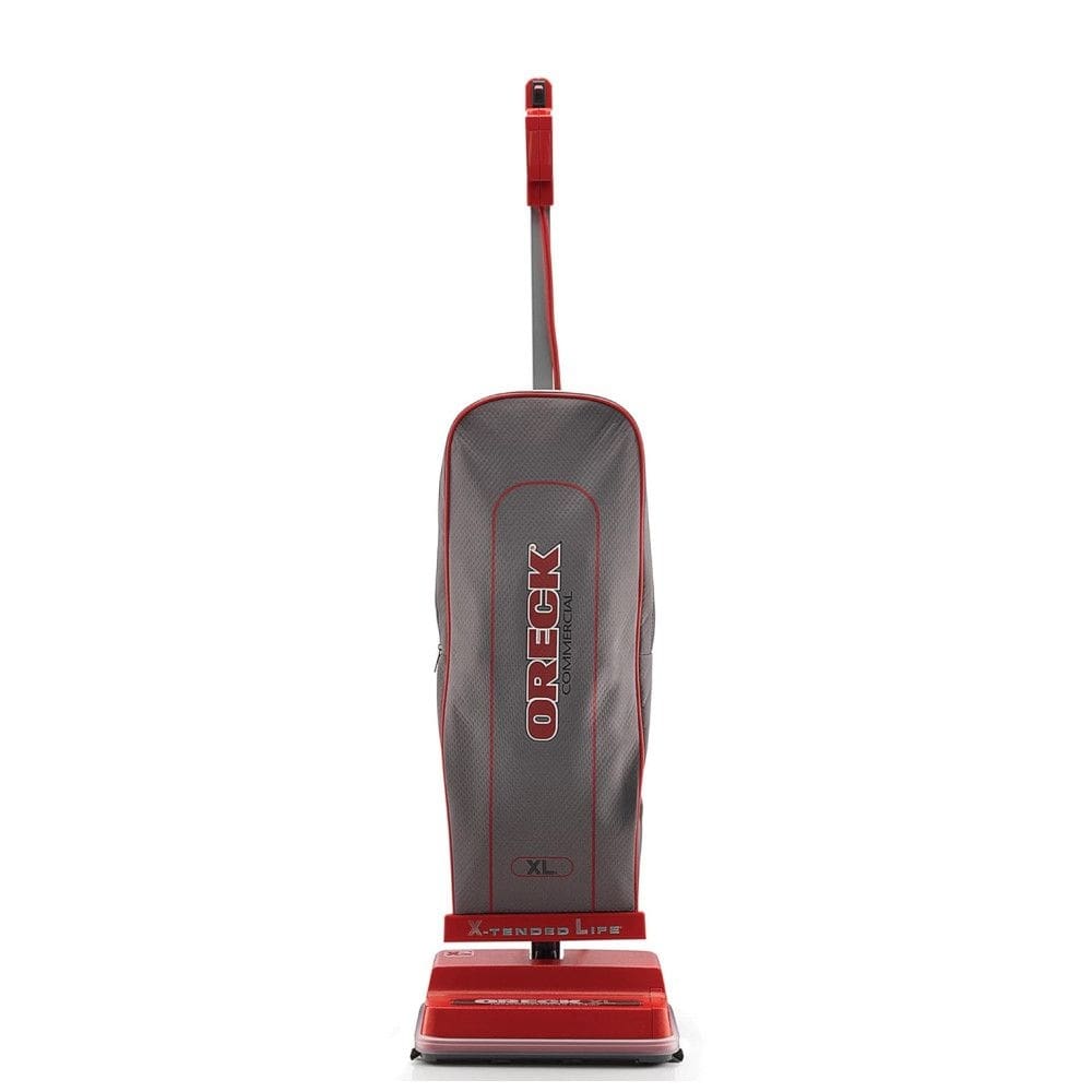 Aspirador de Pó Profissional para Carpetes e Pisos Duros, 110V 1000W, ORECK Commercial U2000RB 1, Vermelho Cinza.