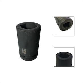 Soquete Longo De Impacto Sextavado 34Mm X 1Pol Aço Cr-Mo
