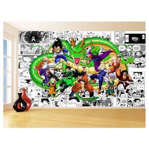 Papel De Parede Dragon Ball Goku Vegeta Anime 3,5M Dbz196
