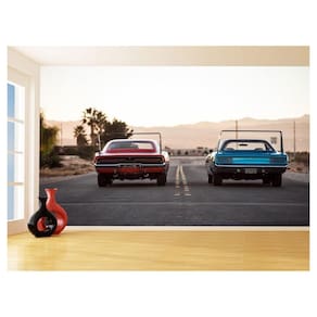 Papel De Parede 3D Carro Antigo Clássico Vintage 3,5M Cxr29