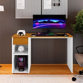 Mesa de Estudo Escrivaninha Jasmim - Carmolar Moveis