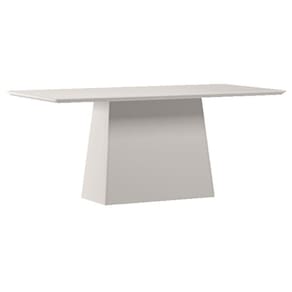 Mesa de Jantar 180 cm Barbara com Vidro Off White – New Ceval
