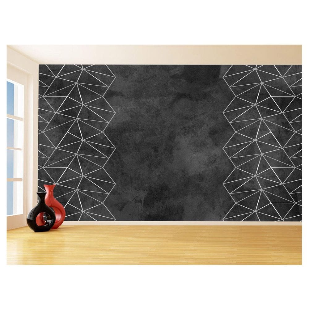 Papel De Parede Concreto Queimado Listra Risco 3,5M Kkt71