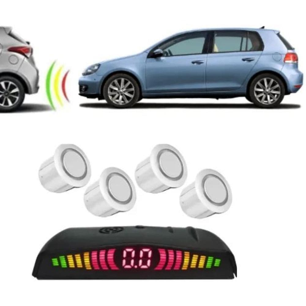 Sensor De Estacionamento Frontal Orbe B061 04 Ptos Branco
