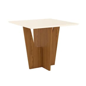 Mesa de Jantar Danielly 90 cm Tampo Reto Nature Off White – Henn