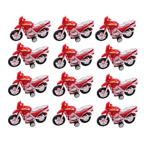 Moto Vermelha Brinquedo Presente Lembrancinha Kit 12 Unidades