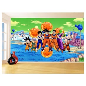 Papel De Parede Dragon Ball Goku Vegeta Anime 3,5M Dbz358
