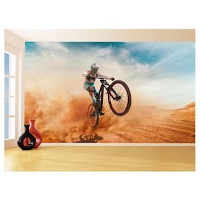 Papel De Parede Mountain Bike Ar Livre Passeio 3,0M Aca43