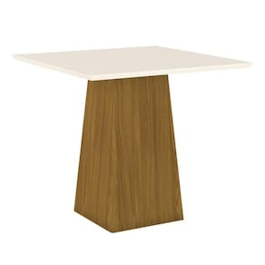 Mesa de Jantar Sarah 90 cm Tampo Reto Nature Off White – Henn