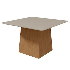 Mesa de Jantar Nevada 130 cm Amêndoa Clean Off White – Lopas