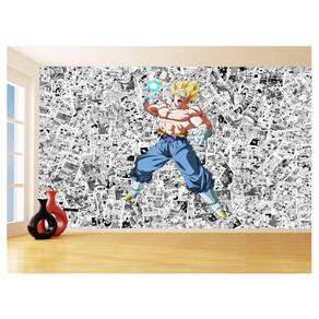 Papel De Parede Dragon Ball Goku Vegetto Anime 3,5M Dbz608