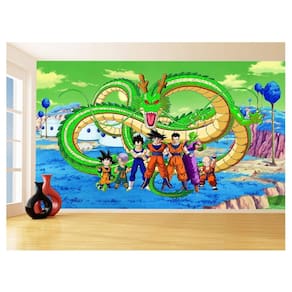 Papel De Parede Dragon Ball Goku Vegeta Anime 3,5M Dbz359