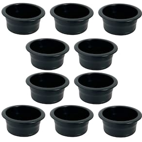 Kit 10 Porta Copos De Embutir Para Lancha Barco Preto