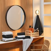 Toalha de Rosto para Salão 100% Algodão 70x48cm Preta