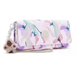 Carteira Kipling Rubi Floral Mosaic Com Chaveiro E Alça