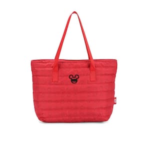 Bolsa Tote Feminina Mickey Mouse Puffer Bmk78649 Vermelho