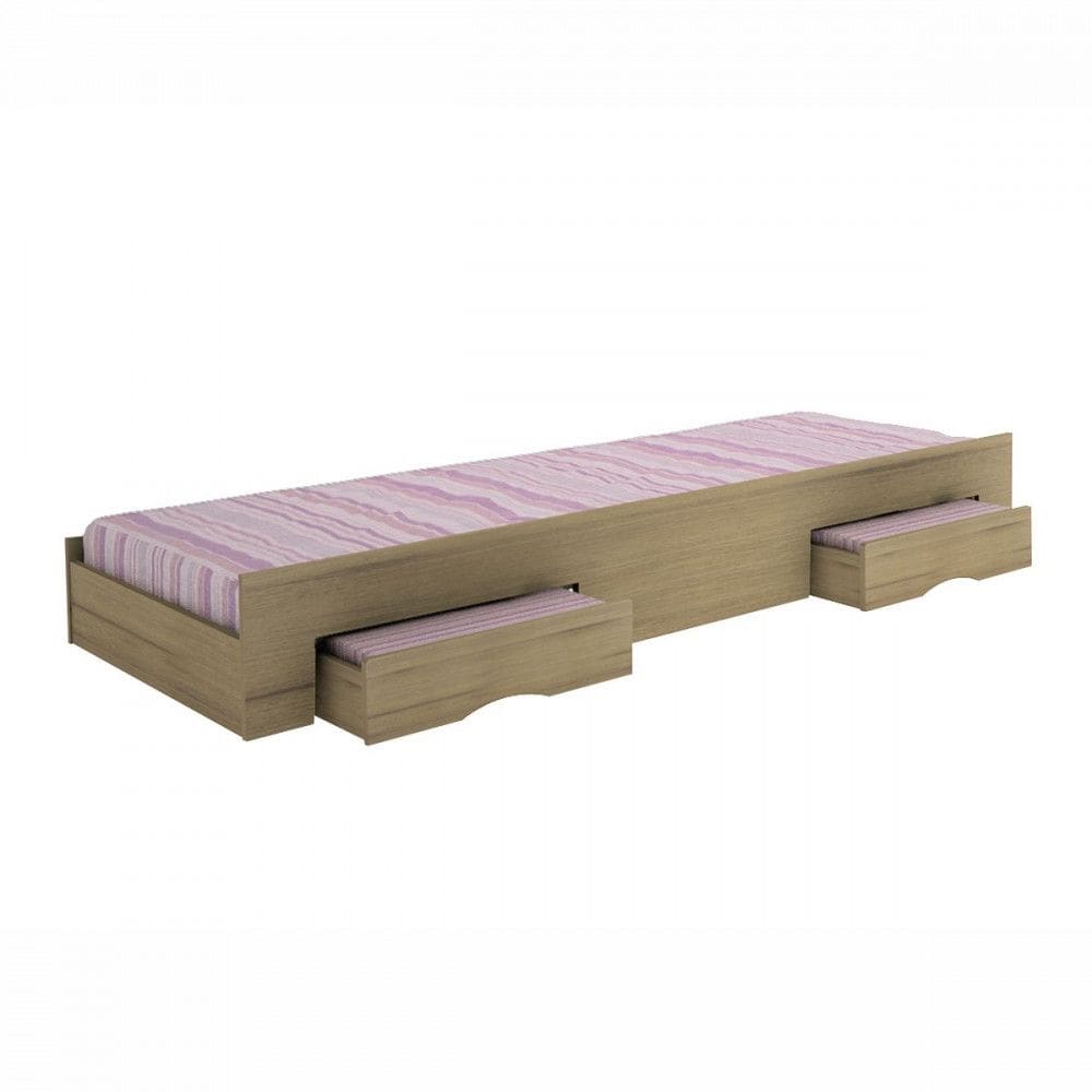 Cama Auxiliar Malaga Com 2 Gavetas TCIL